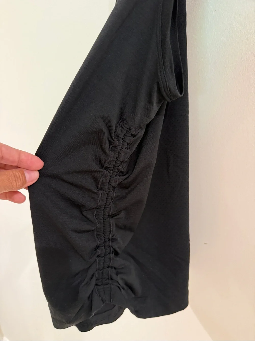 Lululemon Black Ruched Racerback Tank